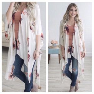 New Boho Floral Kimono